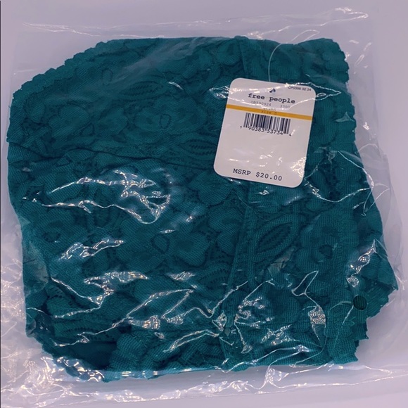 Free People Galloon Lace Racerback Bralette Bra Green Intimately - Picture 4 of 4